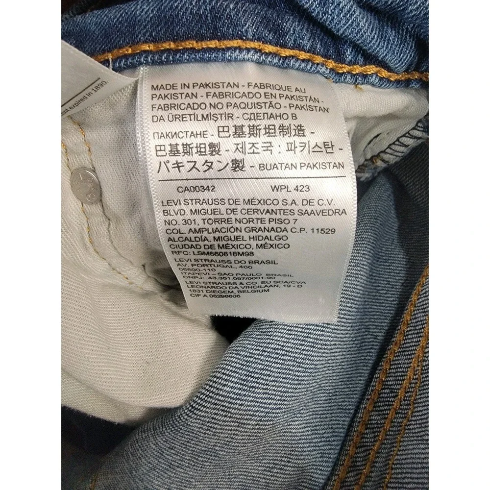 Levi's 505 Regular Fit Jeans Mens 32x32 Blue Straight Leg Stretch Denim Pants